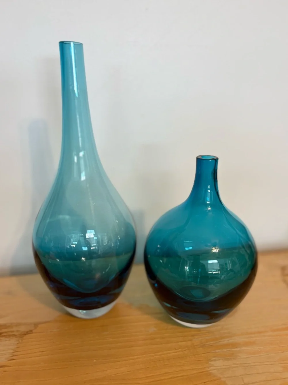 Retired Salong IKEA blown Glass Decorative Vases by Johanna Jelinek